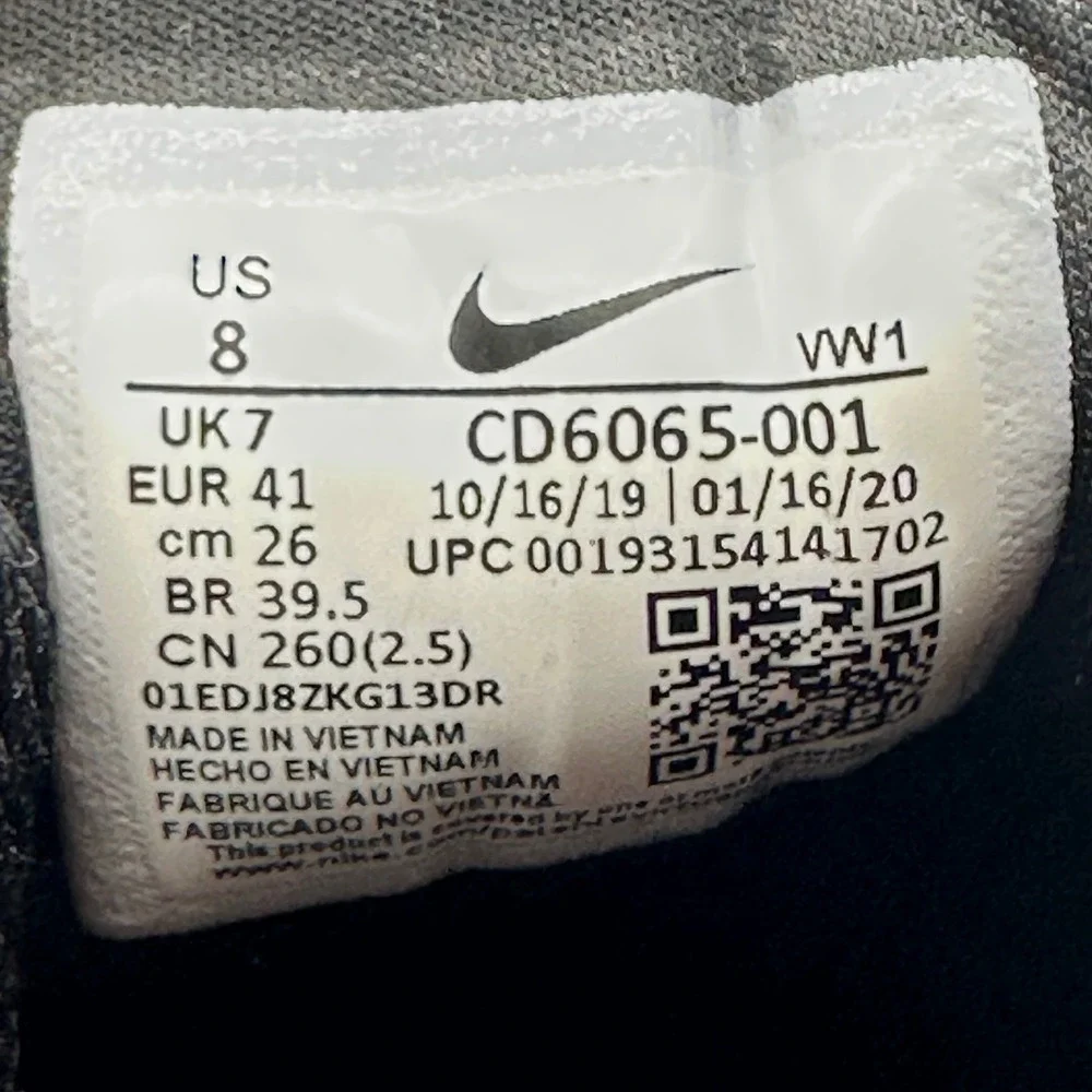 Nike CD6065-001 Mens Size 8 Black Roshe G Spikeless Mesh Lightweight Golf Shoes
